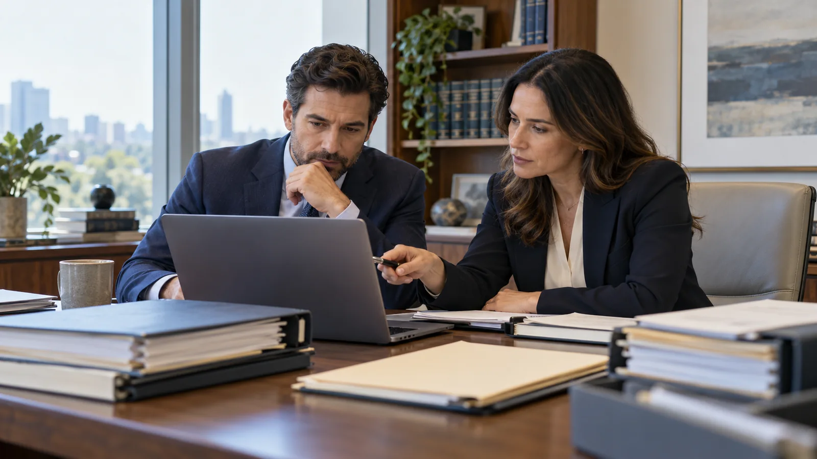 Illustration of a Legal team at work