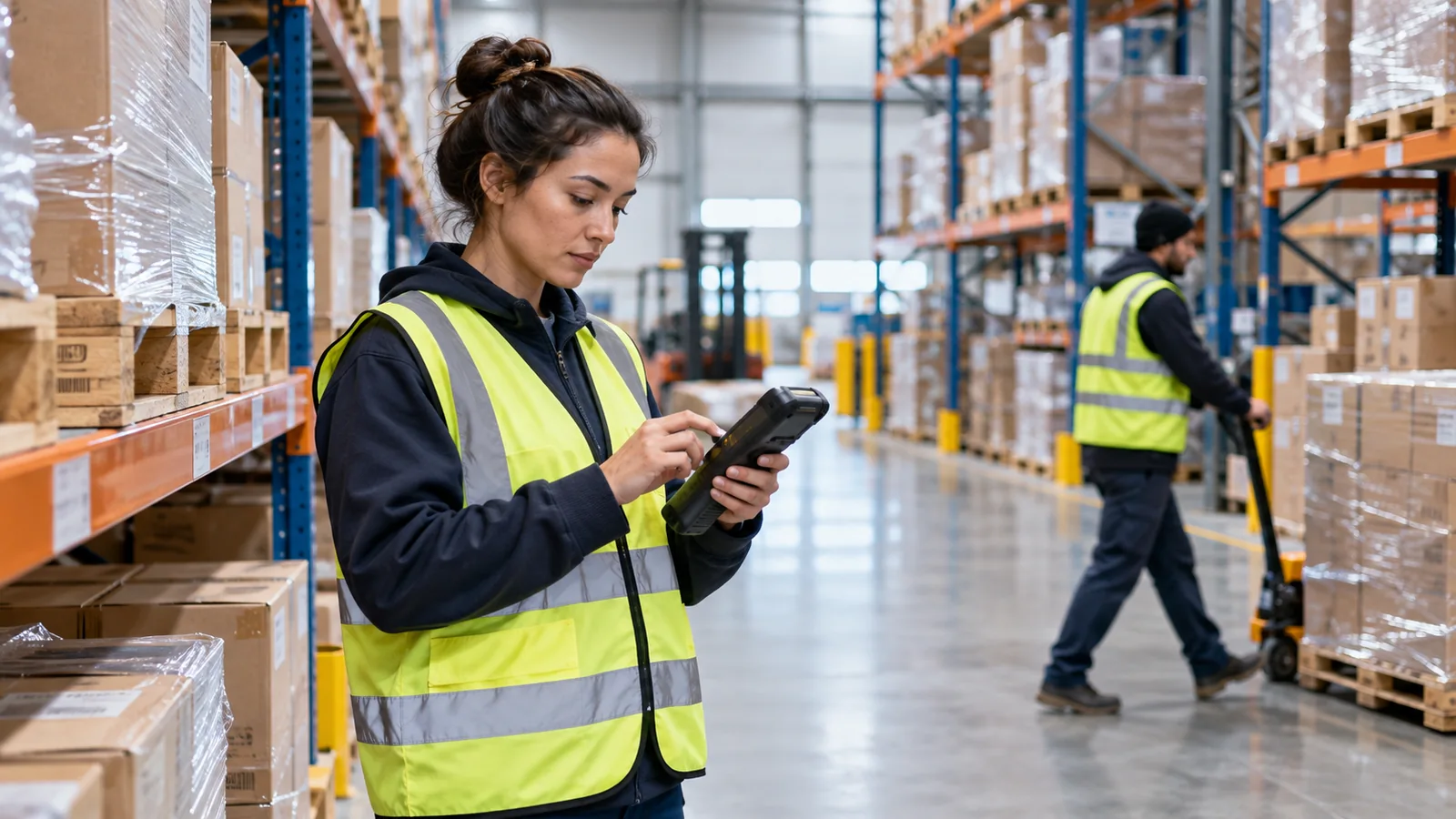 Illustration of a Logistics team at work